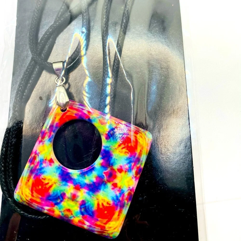 Eyeglass holder tie dye multi color Brilliant
